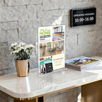 Realtor Acrylic Sign Holder 8.5×11 with Business Card Pocket