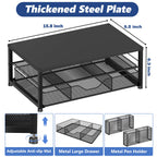 2-Tier Desk Organizer with Monitor Stand & Drawer | Office Essentials