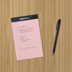 Amazon Basics Narrow Ruled Lined Note Pads (6 Pack)