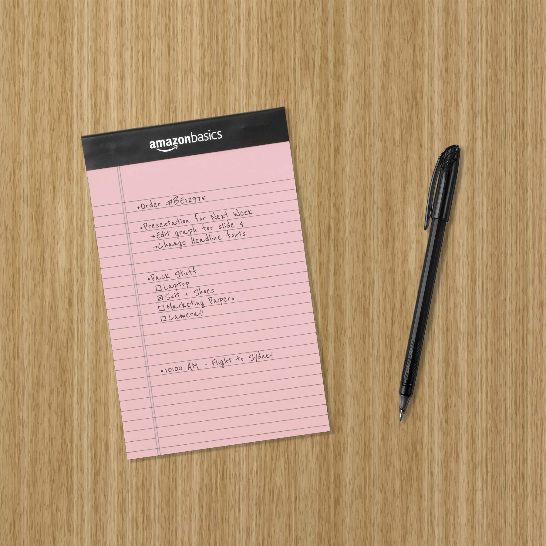 Amazon Basics Narrow Ruled Lined Note Pads (6 Pack)