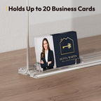 Realtor Acrylic Sign Holder 8.5×11 with Business Card Pocket