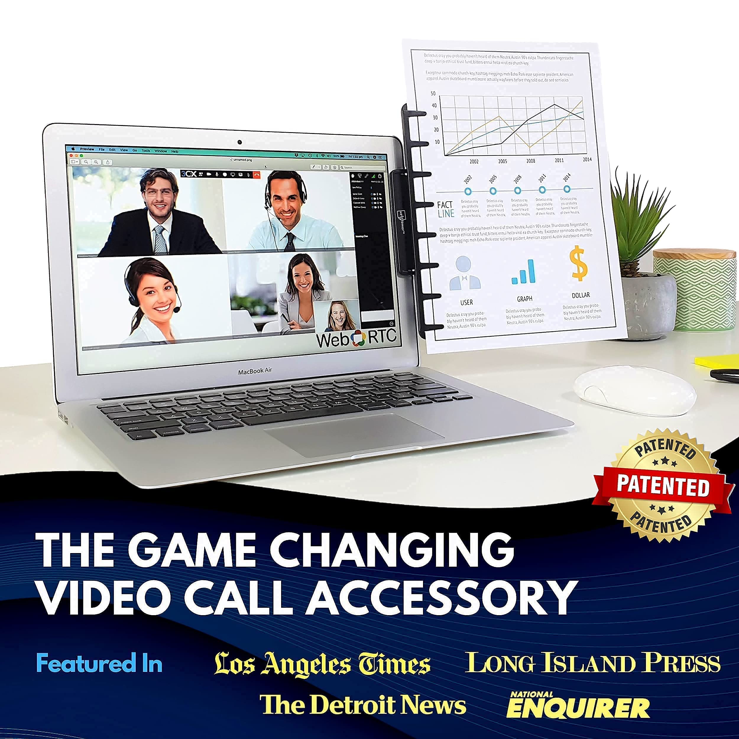 Note Tower Monitor Document Holder | Typing Copy Stand for Desk