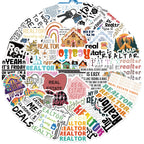 Realtor Stickers Pack (50 pcs) – Cute Real Estate Vinyl Stickers