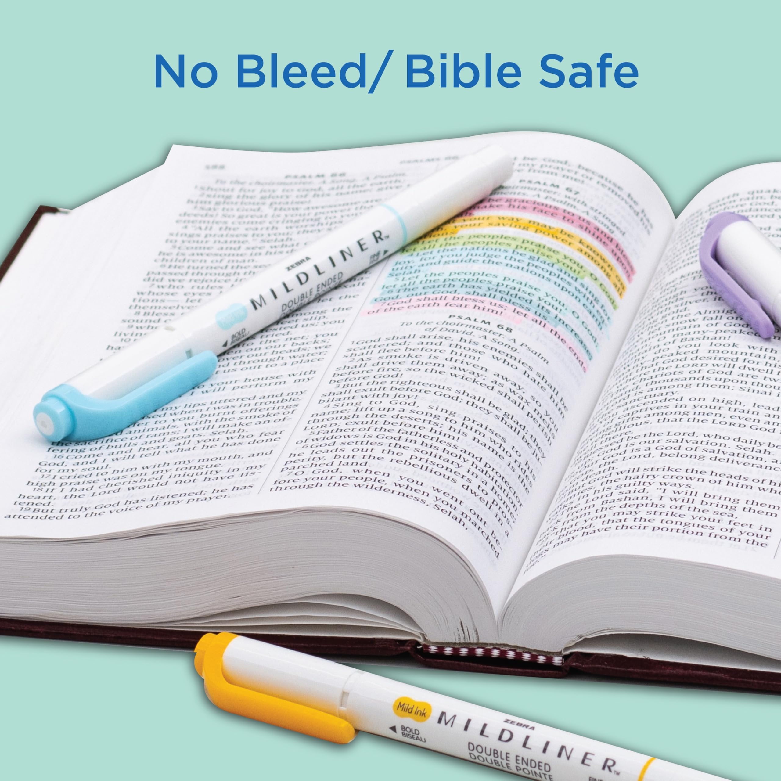 Zebra Mildliner Highlighters | Dual-Tip Pastel Marker Set