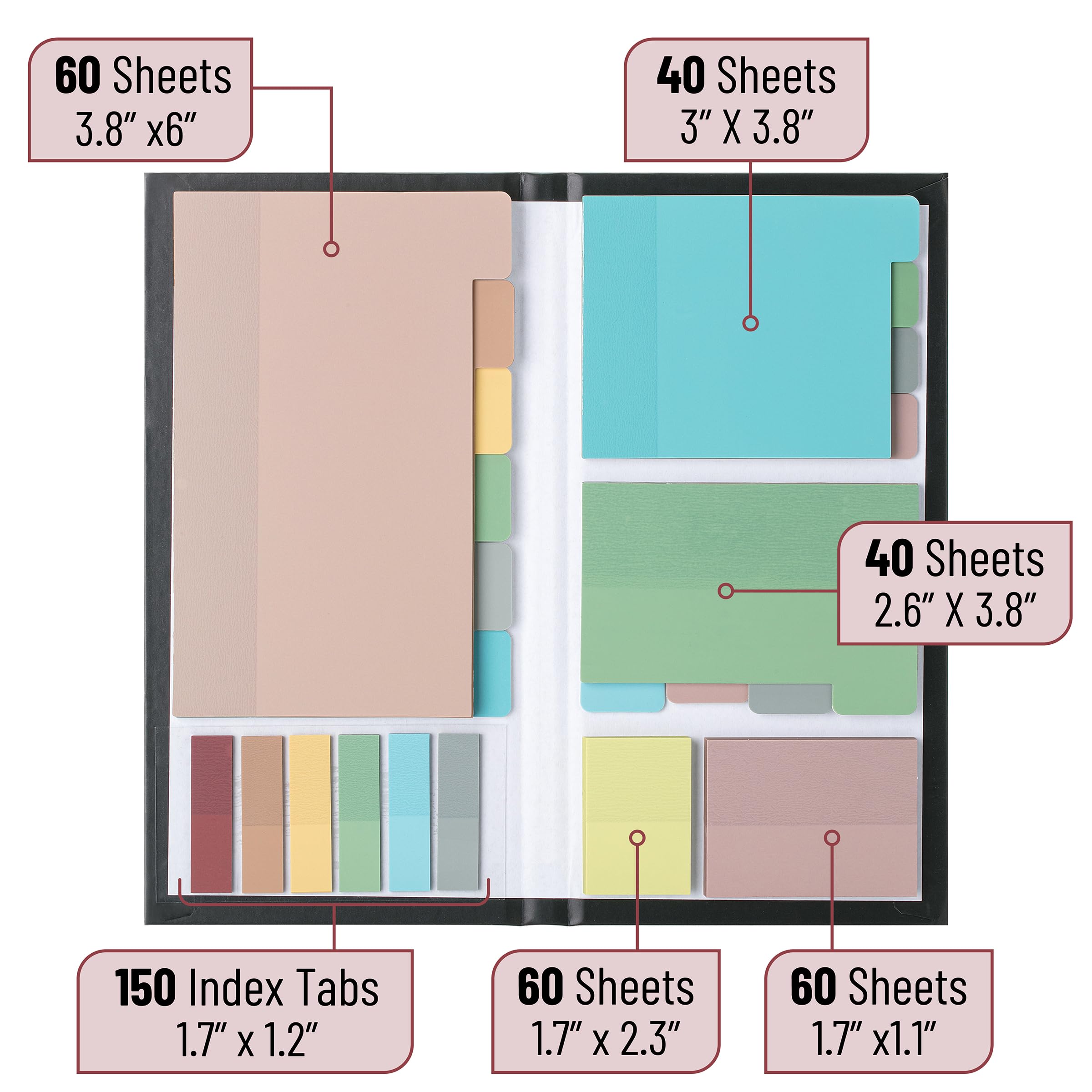Transparent Sticky Notes Set | Clear Planner Notes & Tabs