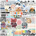 Realtor Stickers Pack (50 pcs) – Cute Real Estate Vinyl Stickers