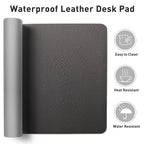 Leather Desk Pad Protector – Large Non-Slip PU Desk Mat for Office