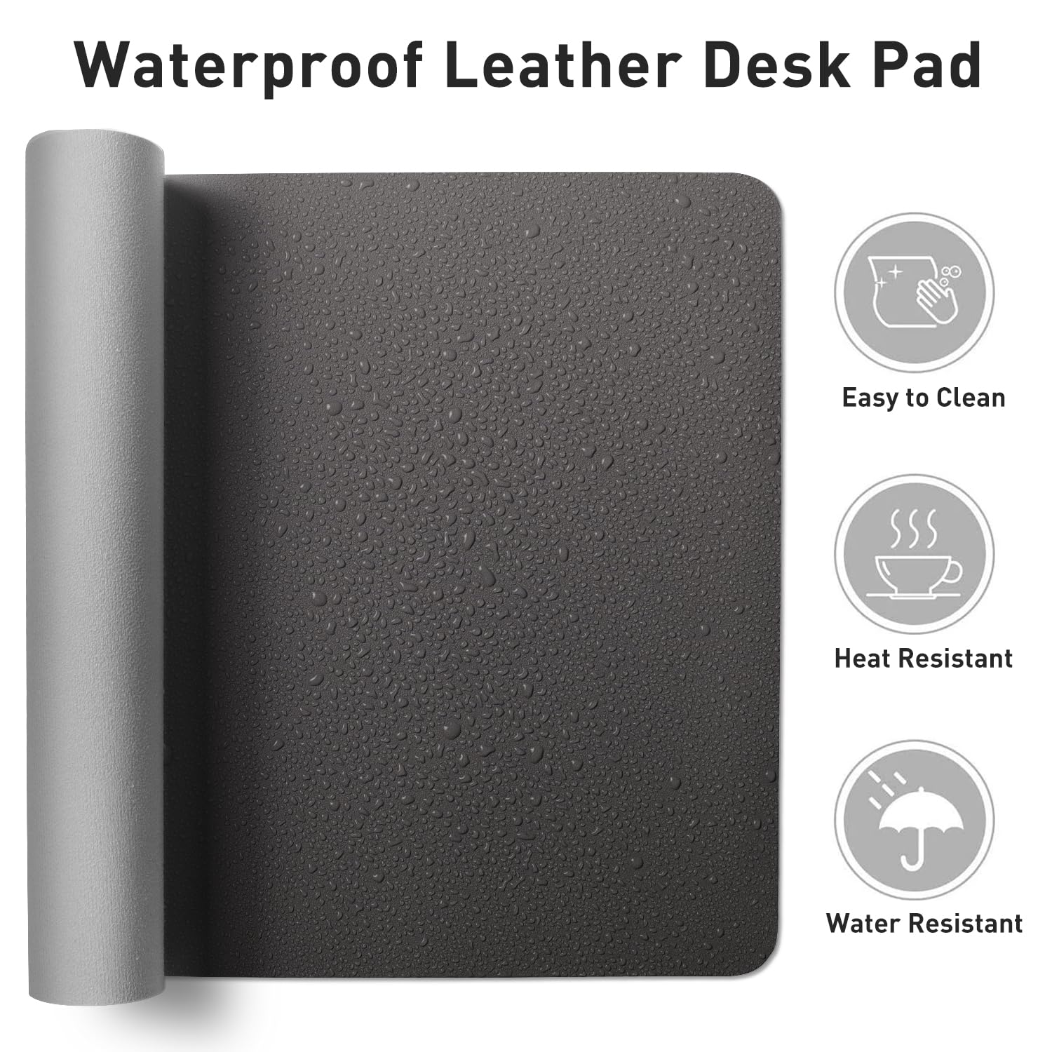 Leather Desk Pad Protector – Large Non-Slip PU Desk Mat for Office