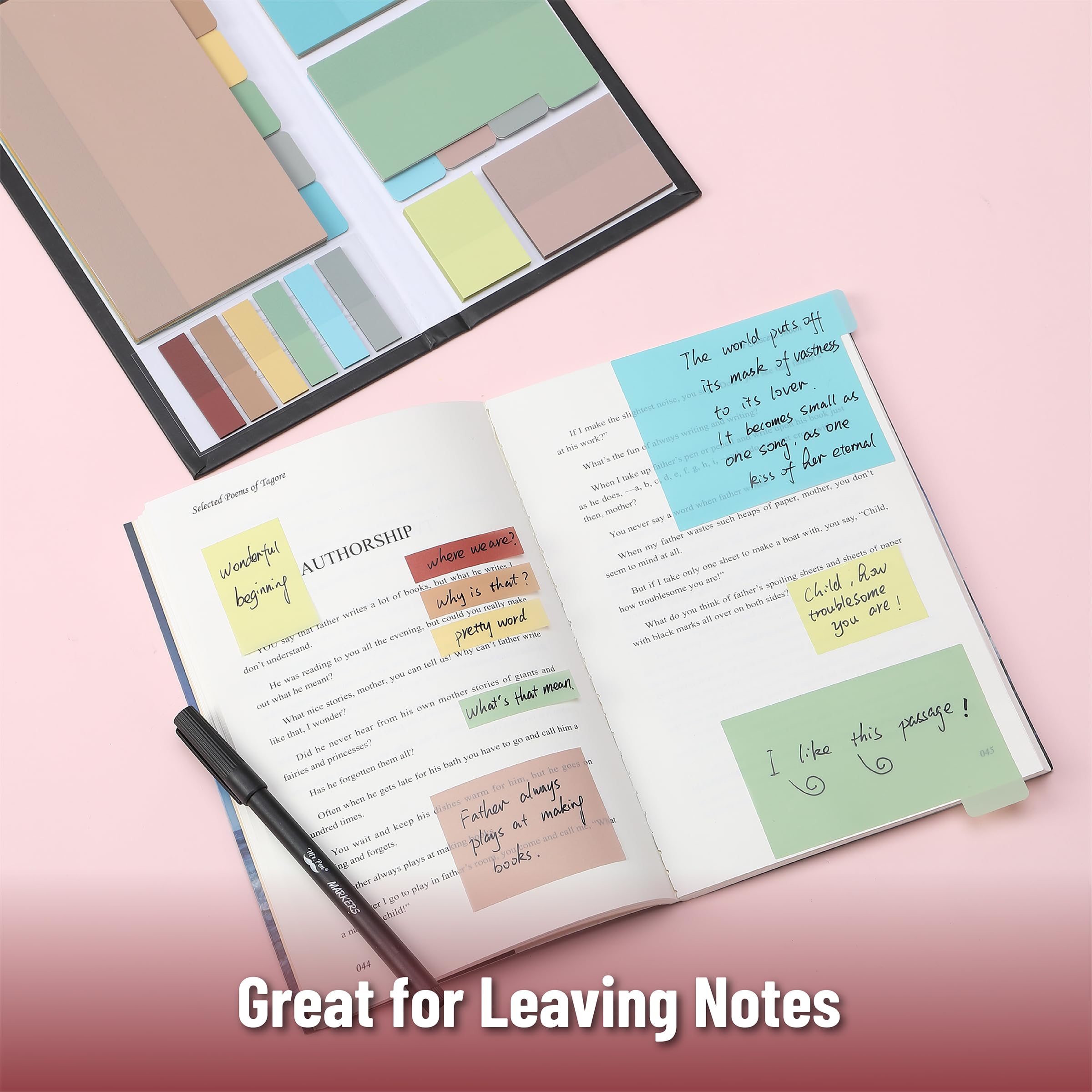Transparent Sticky Notes Set | Clear Planner Notes & Tabs