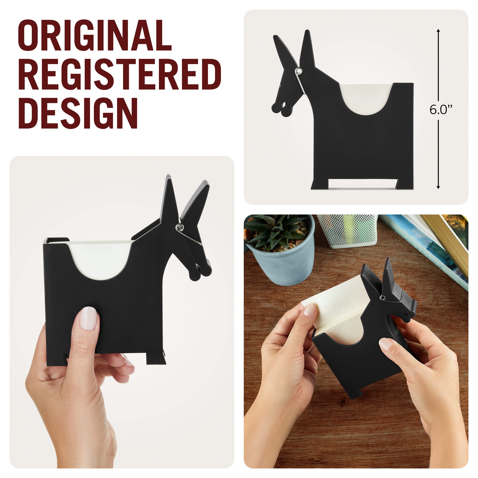 Morris the Donkey Memo Holder – Cute Desktop Note & Paper Holder