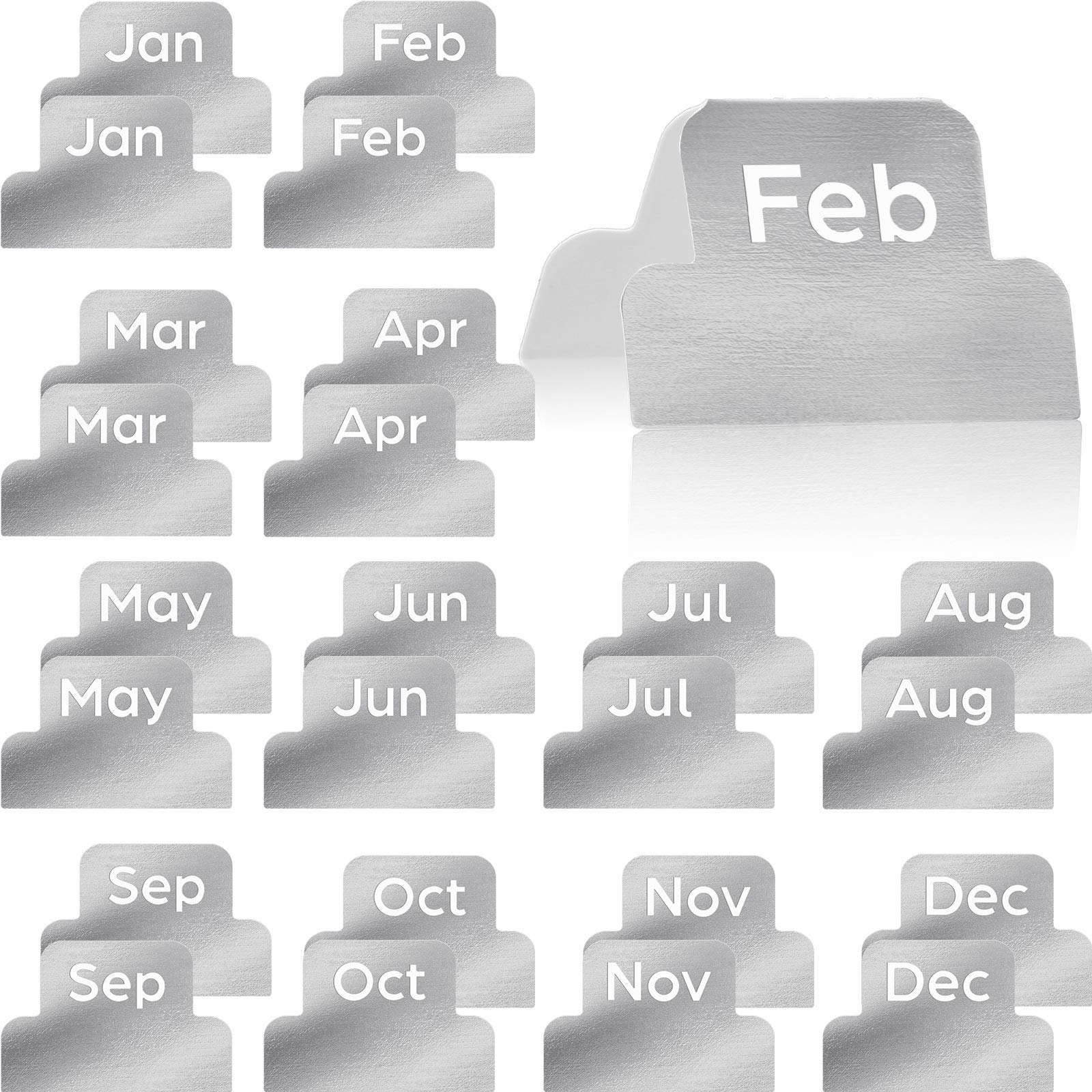 Monthly Planner Tabs | Adhesive Monthly Stickers for Journals & Notebooks