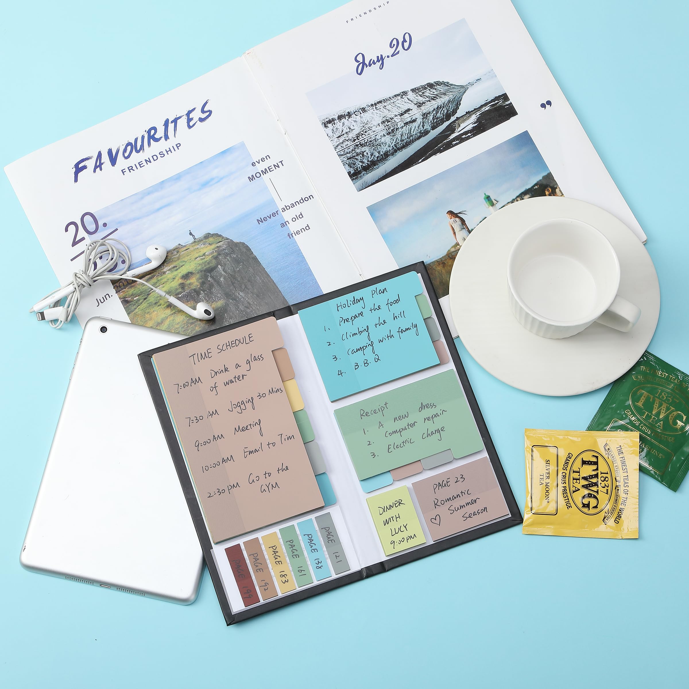 Transparent Sticky Notes Set | Clear Planner Notes & Tabs