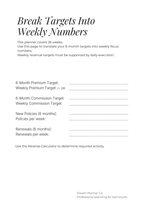 Revenue Control Undated Planner for Insurance Agents: Pipeline, Portfolio & Renewal Tracking System to Increase Commission, Manage Clients, and Control Daily Production