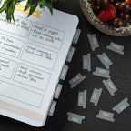 Laminated Monthly Planner Tabs | Peel & Stick Dividers (12 Month + 12 Blank)