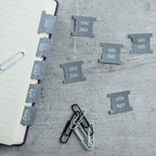 Laminated Monthly Planner Tabs | Peel & Stick Dividers (12 Month + 12 Blank)