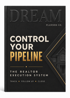Executive Black Realtor Planner – Structured Sales & Control System
